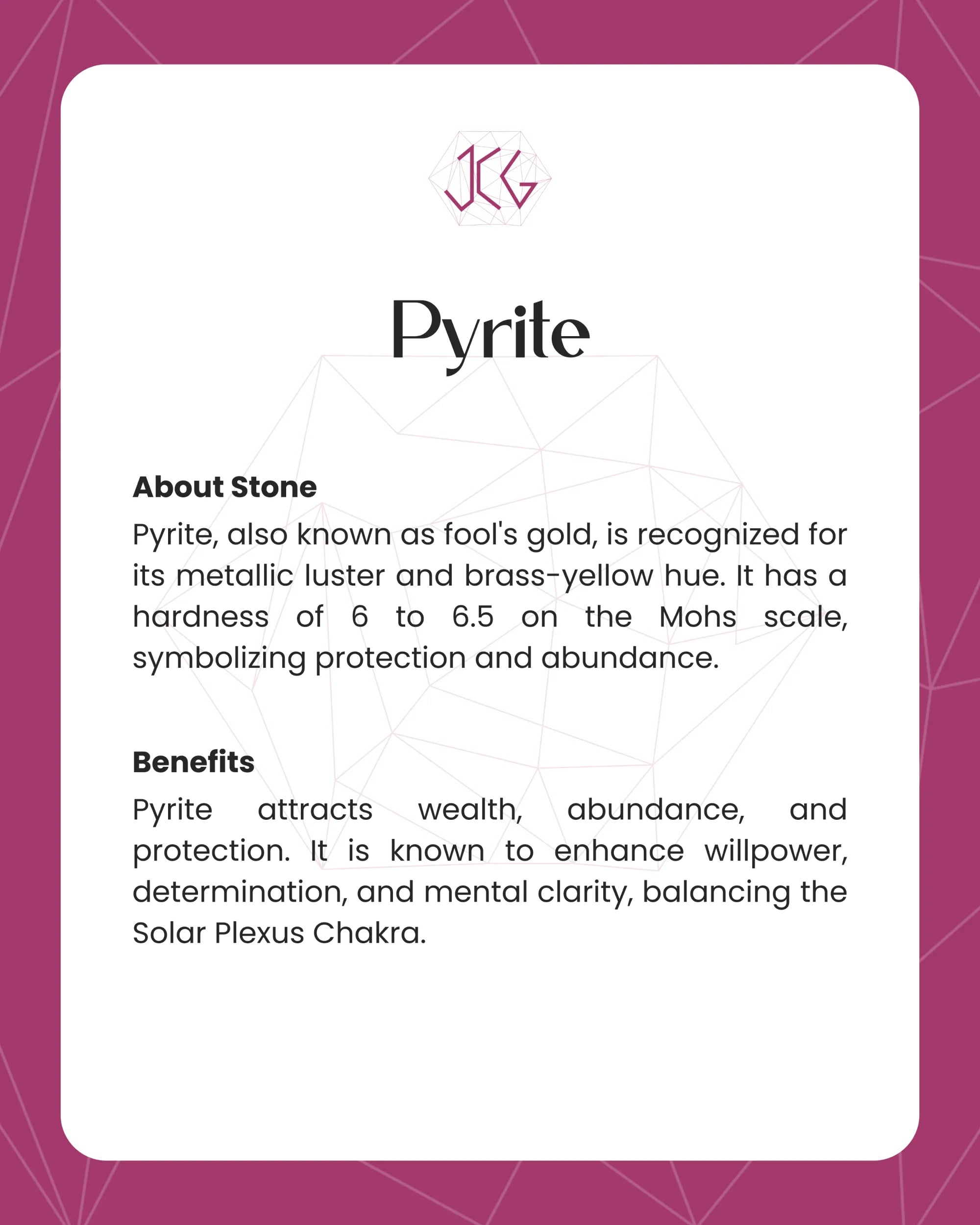 Pyrite Pendant - Jaipur Crystal Gems